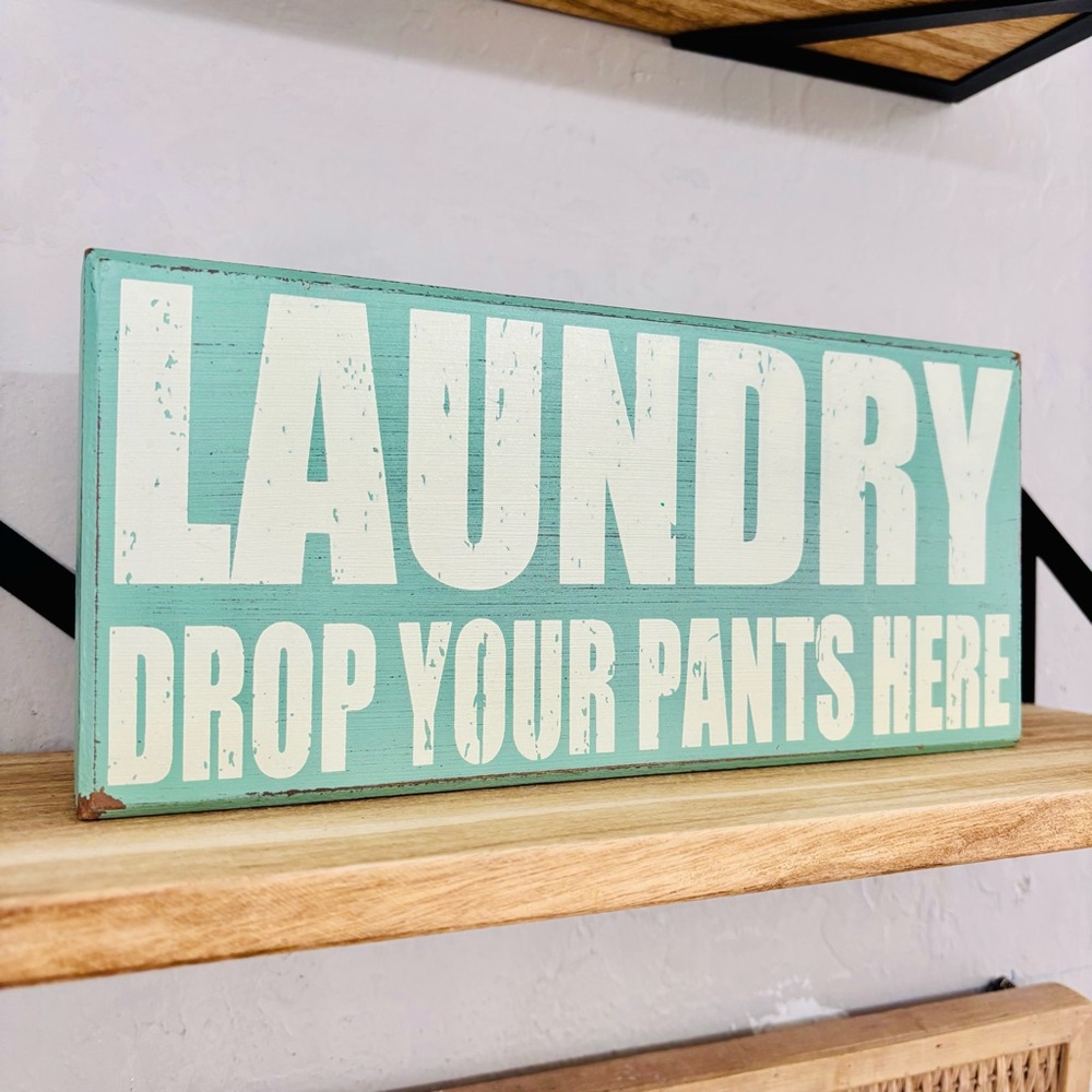 Mint‎ Green Laundry Sign